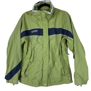 Columbia Winter Vented Zipper Snapped Pockets Green No Liner Women’s Snow Sports